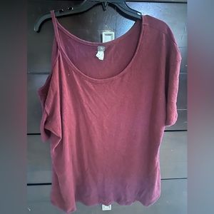 NOT FOR SALE We The Free S M excellent used condition, sexy wine burgundy top